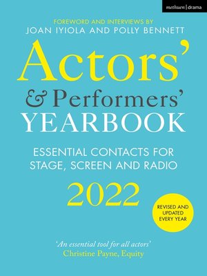 cover image of Actors' and Performers' Yearbook 2022